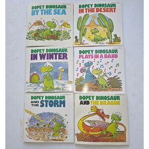 10 Vintage Dopey Dinosaur Books Mike Higgs 1980s Childrens Paperback Lot